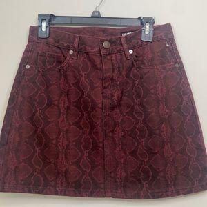 BLANKNYC  skirt snake skin print